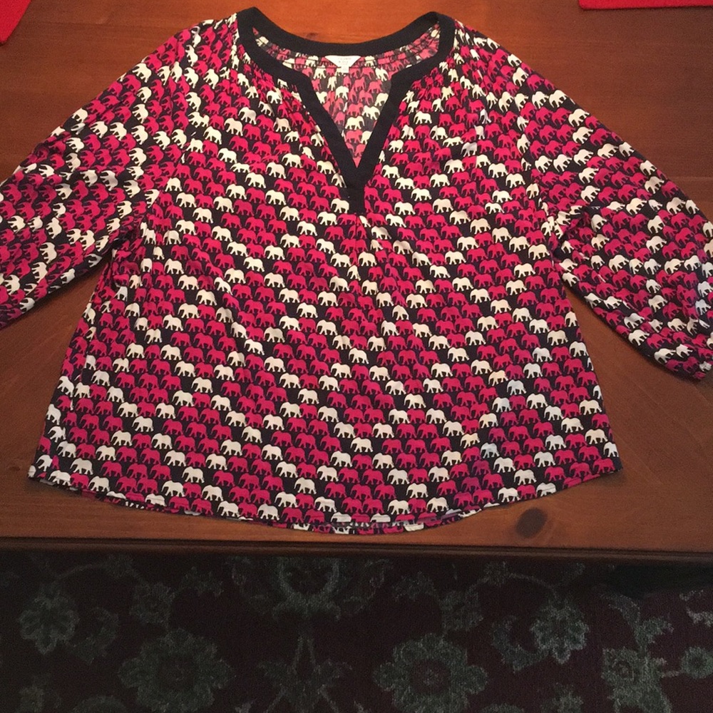 Crown and Ivy elephant blouse